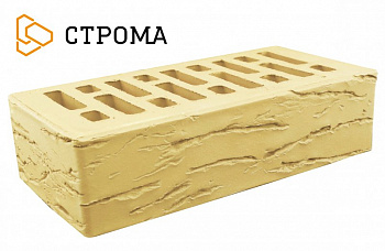 Облицовочный кирпич Строма одинарный 1 НФ Солома мадейра